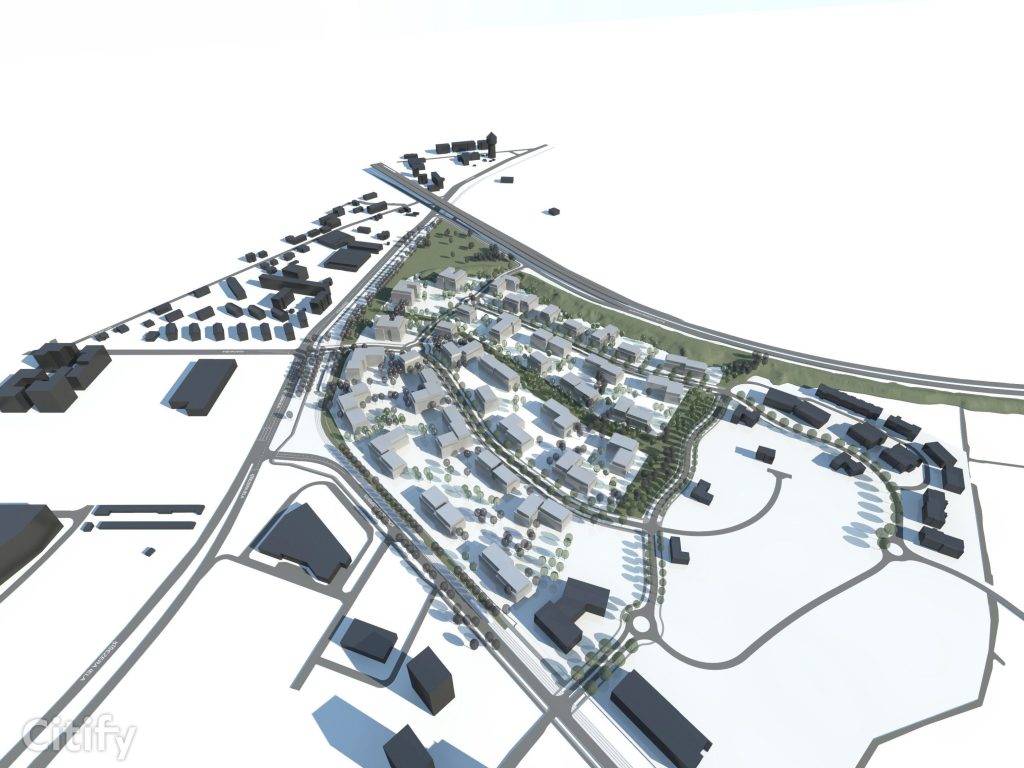 Mežaparka Rezidences teritorijas infrastruktūras izbūve - 1.kārta (Ķelnes iela) - Street - visualization