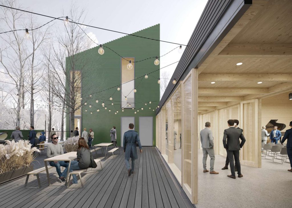 Pavilnio bendruomenės daugiafunkcis centras (Garsioji g. 3) - Cultural center, Library - visualization