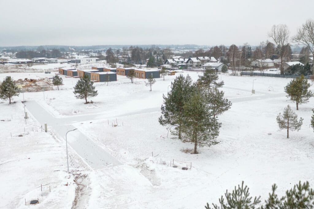 Naujoji Riešė (Tilto g. 21, 23, 23A, 25, 25A, 27, 27A, 29, 29A, 31, 31A, 33, 33A, 35, 35A, 37, 37A, 39, Jadvyškių g., Riešė) - Land plots - construction photos