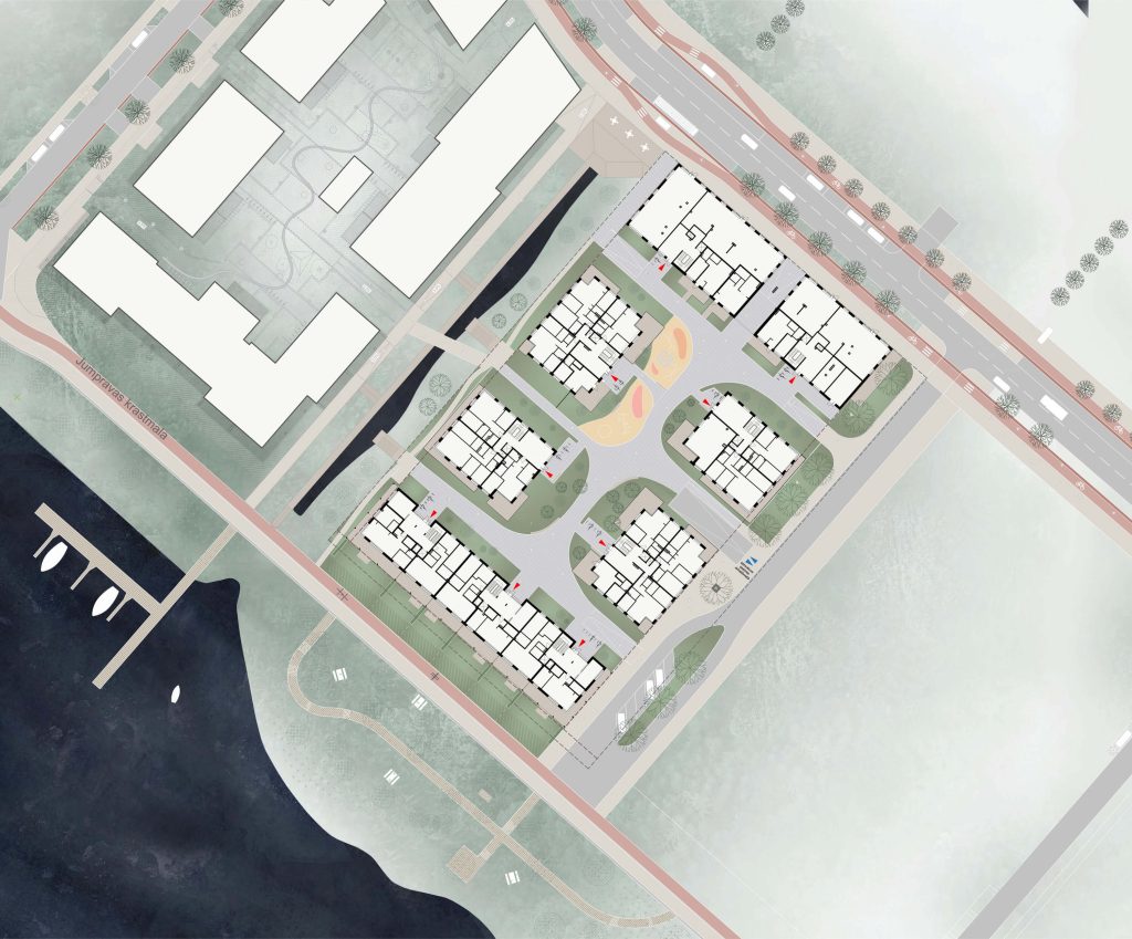 Zaķusala Residential Quarter II (Zaķusalas krastmalā 13) - Daudzdzīvokļu nams, Cita komerciāla - vizualizācija