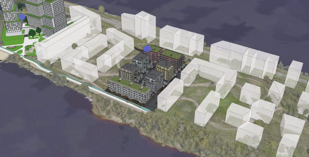 Zaķusala Residential Quarter II (Zaķusalas krastmalā 13) - Daudzdzīvokļu nams, Cita komerciāla - vizualizācija