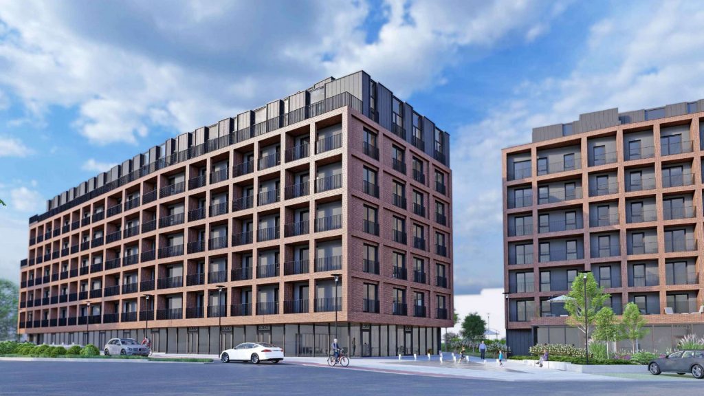 Žirmūnų g. 68A (Žirmūnų g. 68A) - Korterelamu, Kaubanduskeskus - visuaalne