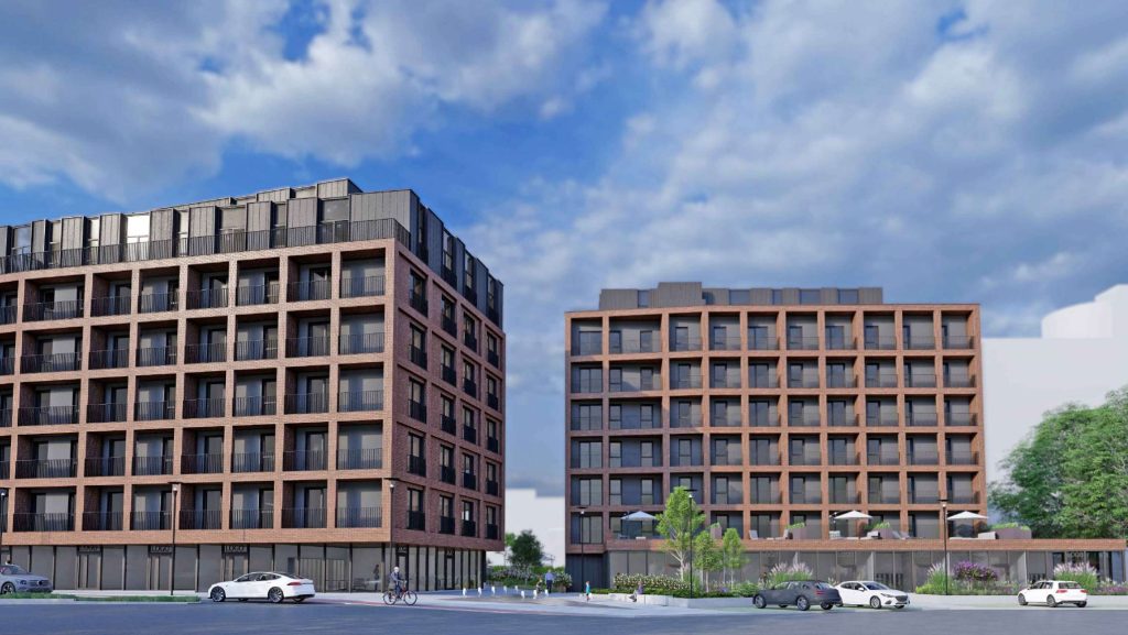 Žirmūnų g. 68A (Žirmūnų g. 68A) - Korterelamu, Kaubanduskeskus - visuaalne