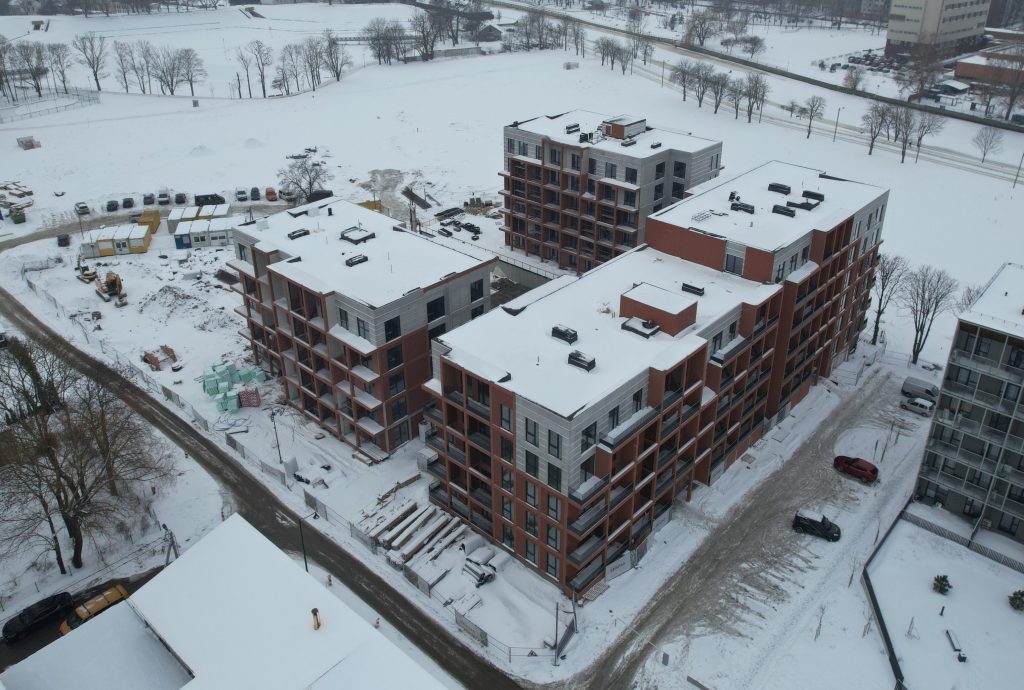 Bastionų namai | 2 etapas (Gluosnių g. 11, 13, 15, 17) - Multi apartment - construction photos