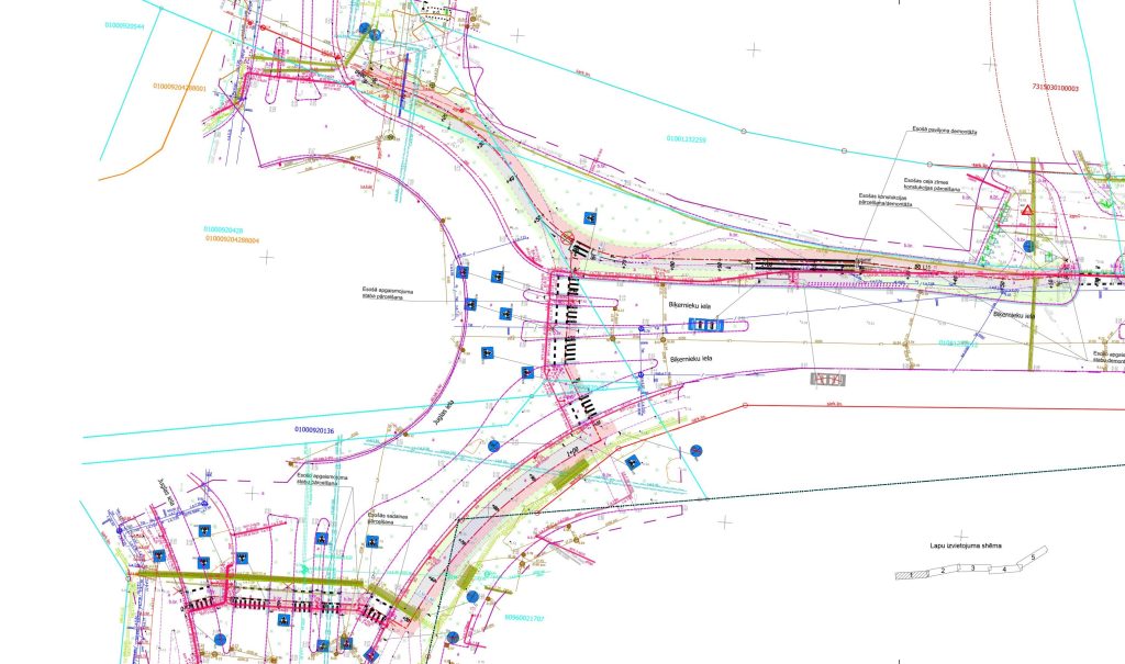 Velo un gājēju infrastruktūras izbūve Biķernieku ielas posmā no Juglas ielas līdz Ropažu novada robežai (Biķernieku iela) - Bike path - visualization