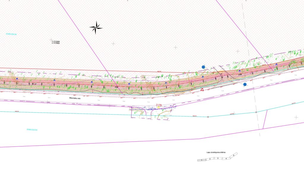 Velo un gājēju infrastruktūras izbūve Biķernieku ielas posmā no Juglas ielas līdz Ropažu novada robežai (Biķernieku iela) - Bike path - visualization