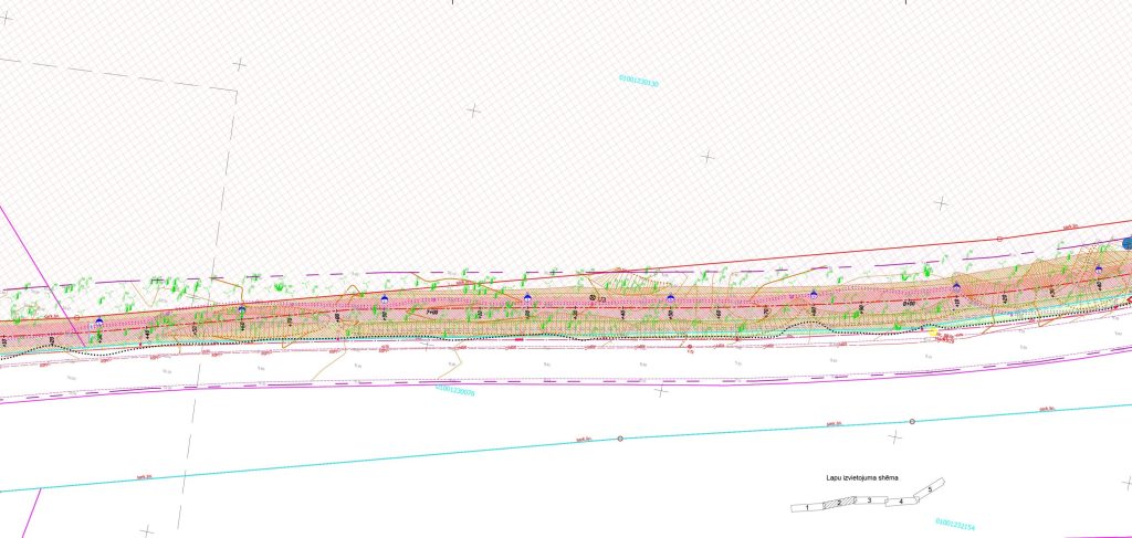 Velo un gājēju infrastruktūras izbūve Biķernieku ielas posmā no Juglas ielas līdz Ropažu novada robežai (Biķernieku iela) - Bike path - visualization