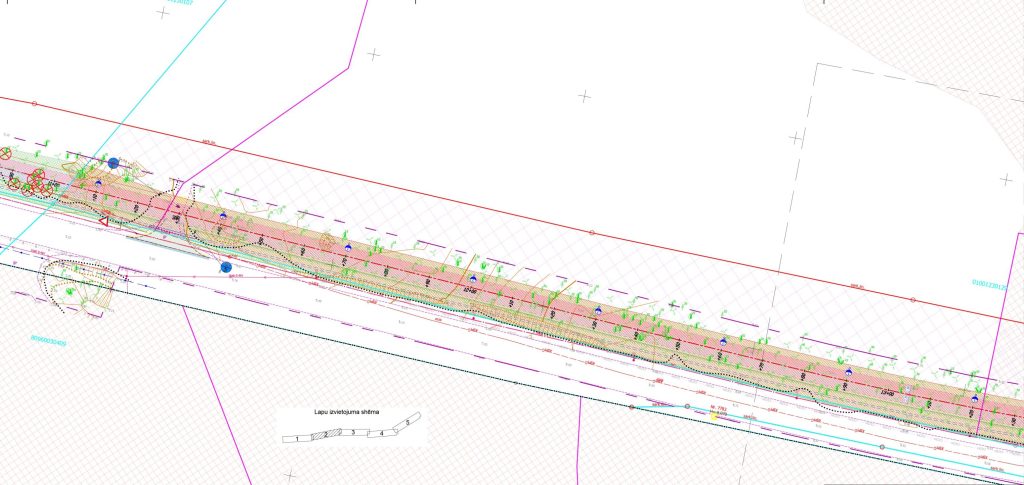 Velo un gājēju infrastruktūras izbūve Biķernieku ielas posmā no Juglas ielas līdz Ropažu novada robežai (Biķernieku iela) - Bike path - visualization