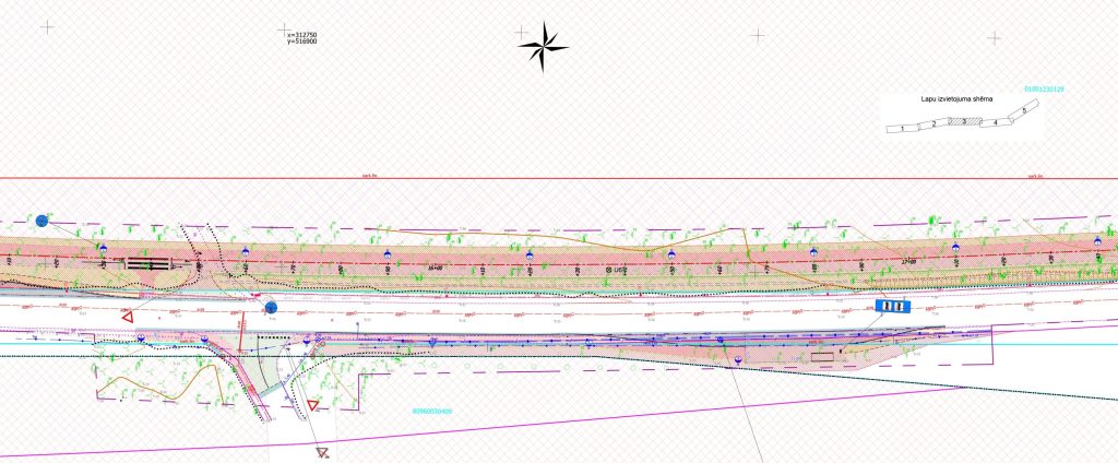 Velo un gājēju infrastruktūras izbūve Biķernieku ielas posmā no Juglas ielas līdz Ropažu novada robežai (Biķernieku iela) - Bike path - visualization