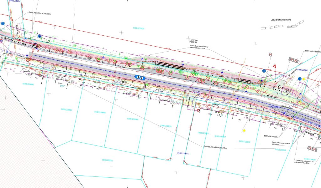 Velo un gājēju infrastruktūras izbūve Biķernieku ielas posmā no Juglas ielas līdz Ropažu novada robežai (Biķernieku iela) - Bike path - visualization