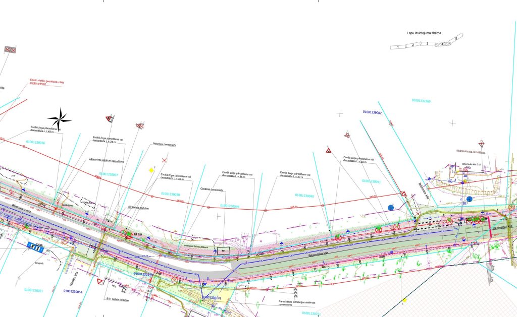 Velo un gājēju infrastruktūras izbūve Biķernieku ielas posmā no Juglas ielas līdz Ropažu novada robežai (Biķernieku iela) - Bike path - visualization
