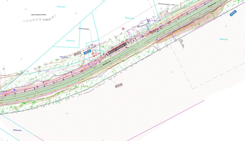 Velo un gājēju infrastruktūras izbūve Biķernieku ielas posmā no Juglas ielas līdz Ropažu novada robežai (Biķernieku iela) - Bike path - visualization