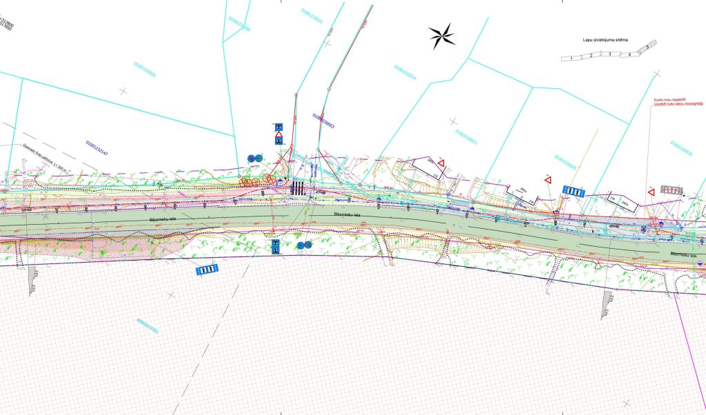 Velo un gājēju infrastruktūras izbūve Biķernieku ielas posmā no Juglas ielas līdz Ropažu novada robežai (Biķernieku iela) - Bike path - visualization