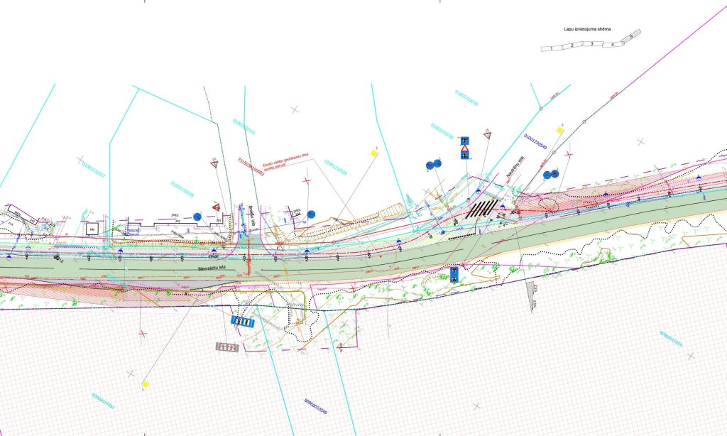 Velo un gājēju infrastruktūras izbūve Biķernieku ielas posmā no Juglas ielas līdz Ropažu novada robežai (Biķernieku iela) - Bike path - visualization