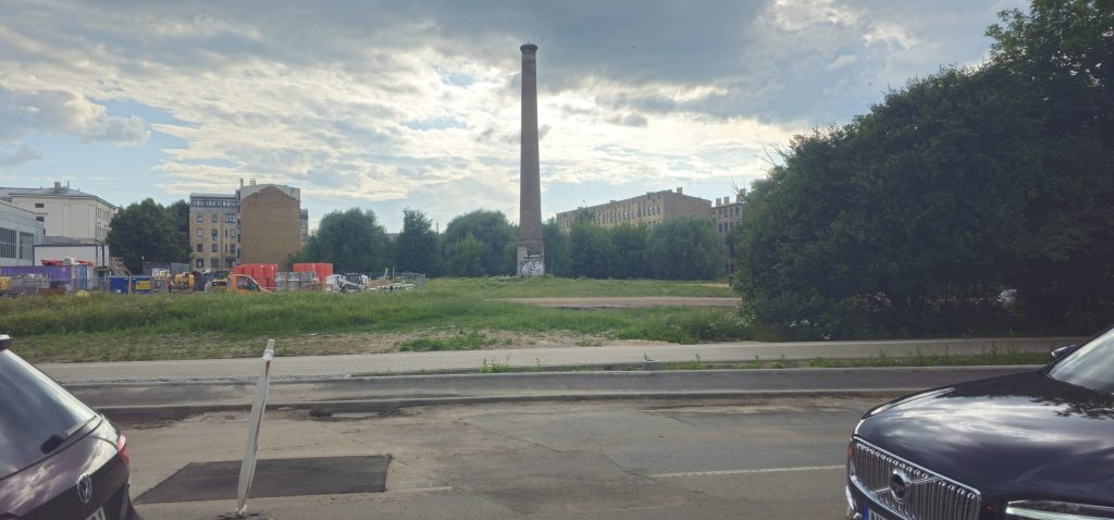 Lāčplēša Skvērs (Lāčplēša iela 74, 76A, 76, 76B, Visvalža iela 5, 5A, 5B, 5C, 5D, 5E) - Food store, Health center, Multi apartment, Office center - construction photos