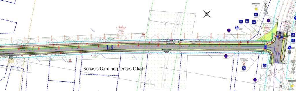 Senojo Gardino pl. nuo V. A. Graičiūno g. iki Kazbėjų tilto ir Kazbėjų g. (Senojo Gardino pl., Kazbėjų g.) - Gatvė - vizualizacija