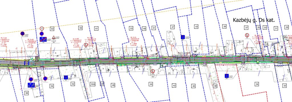 Senojo Gardino pl. nuo V. A. Graičiūno g. iki Kazbėjų tilto ir Kazbėjų g. (Senojo Gardino pl., Kazbėjų g.) - Gatvė - vizualizacija