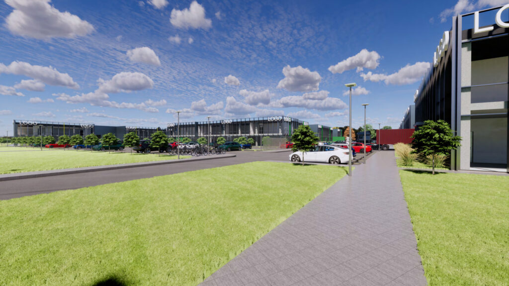 LEZ verslo parkas (pastatai 4, 5, 6, 7, 8) (Jėgainės g. 3, Biruliškių k., Karmėlavos sen.) - Biznesa parks, Cita komerciāla, Noliktava / Izplatīšanas centrs - vizualizācija