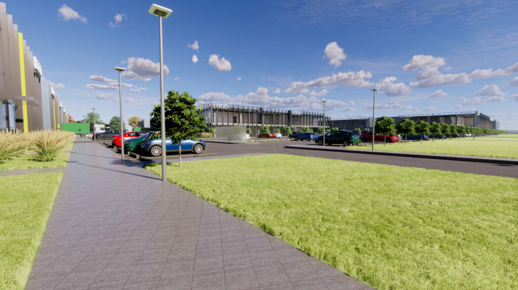 LEZ verslo parkas (pastatai 4, 5, 6, 7, 8) (Jėgainės g. 3, Biruliškių k., Karmėlavos sen.) - Biznesa parks, Cita komerciāla, Noliktava / Izplatīšanas centrs - vizualizācija
