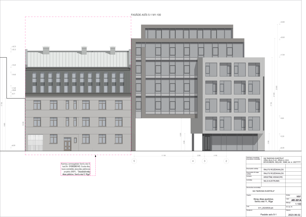 Barons Kvartāls - Senču iela 11 (Senču iela 11) - Office center - visualization