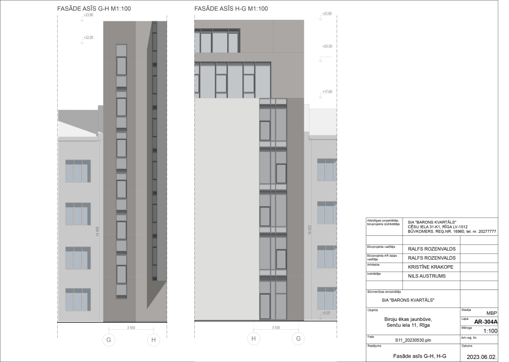 Barons Kvartāls - Senču iela 11 (Senču iela 11) - Office center - visualization