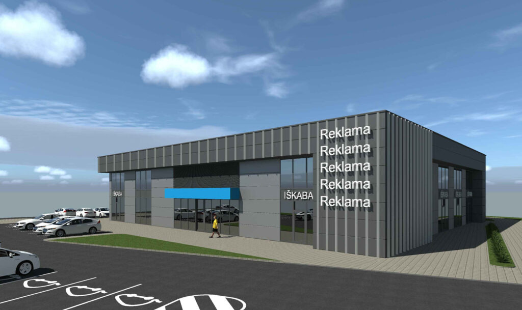 Žirgų g. 22 (Žirgų g. 22, Antežerių k., Zujūnų sen.) - Shopping center - visualization