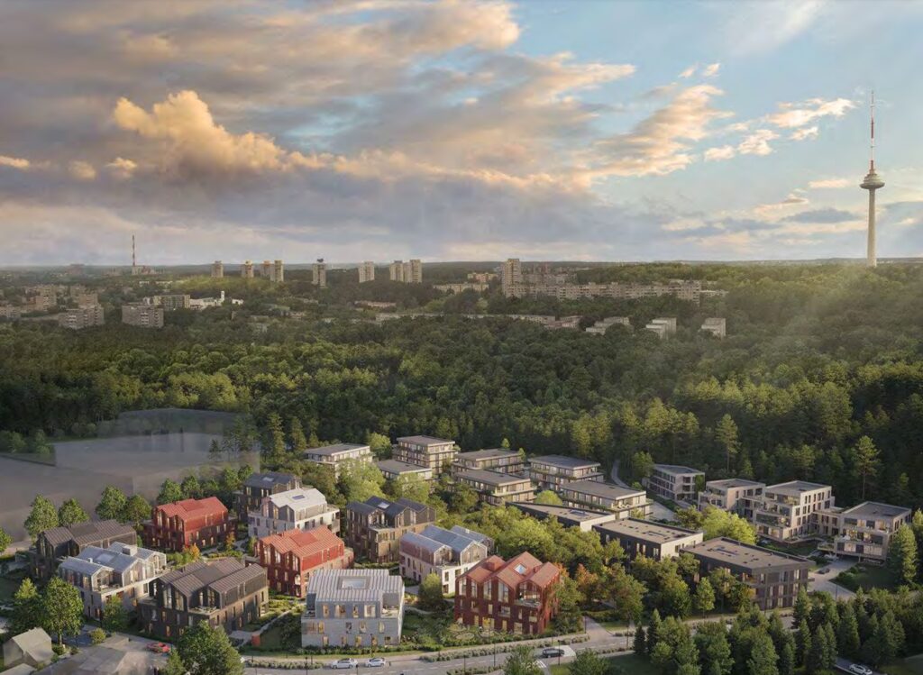 Sakai (Miško vilos) 1 etapas (Parodų g. 11) - Multi apartment - visualization