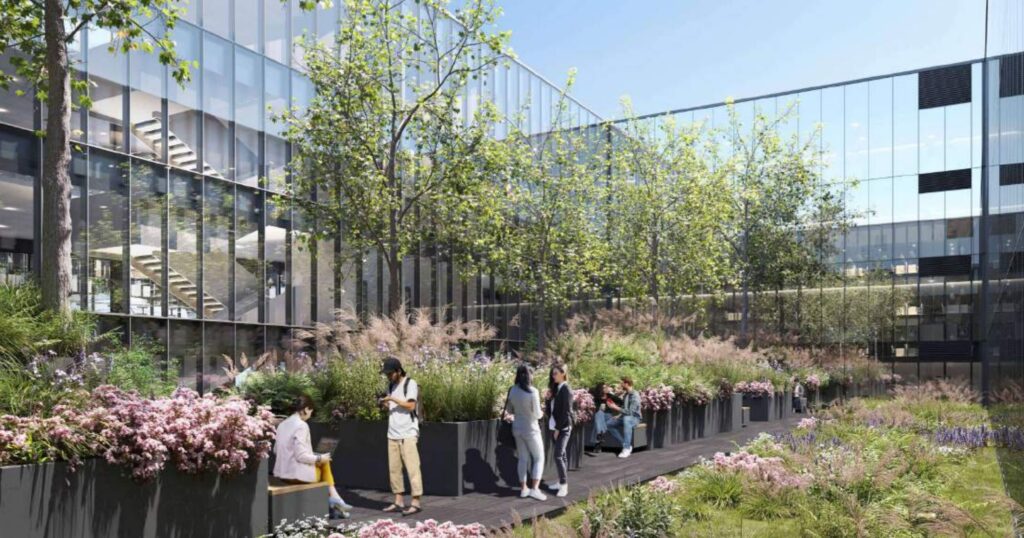 Drujos g. 2, 2 etapas (Drujos g. 2) - Office center, Shopping center - visualization