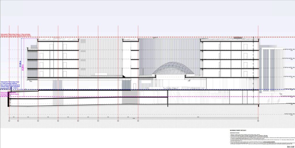 Drujos g. 2, 2 etapas (Drujos g. 2) - Office center, Shopping center - visualization