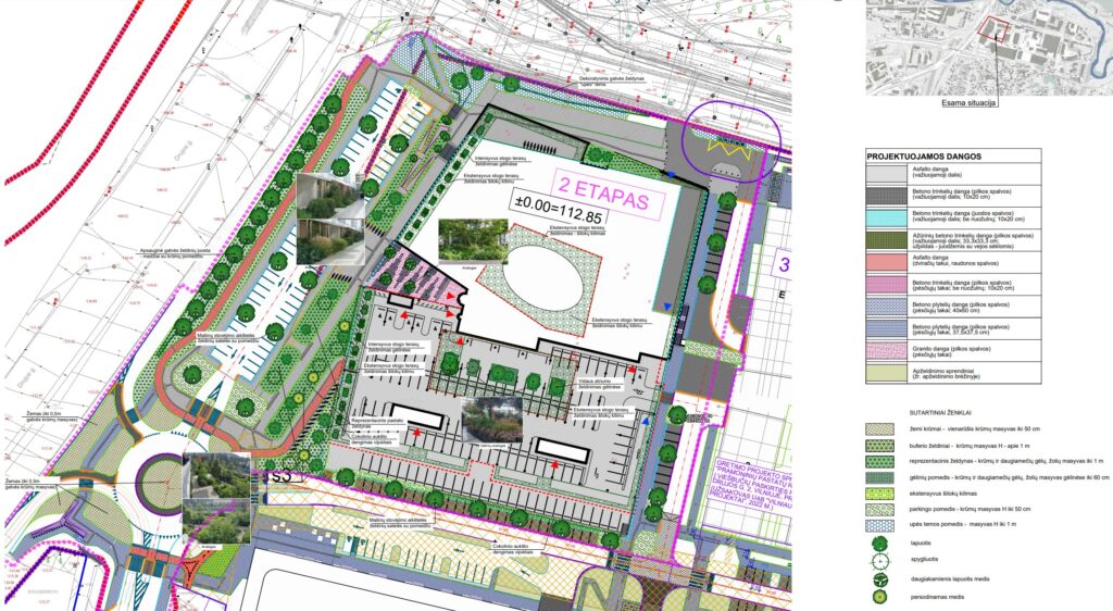 Drujos g. 2, 2 etapas (Drujos g. 2) - Office center, Shopping center - visualization