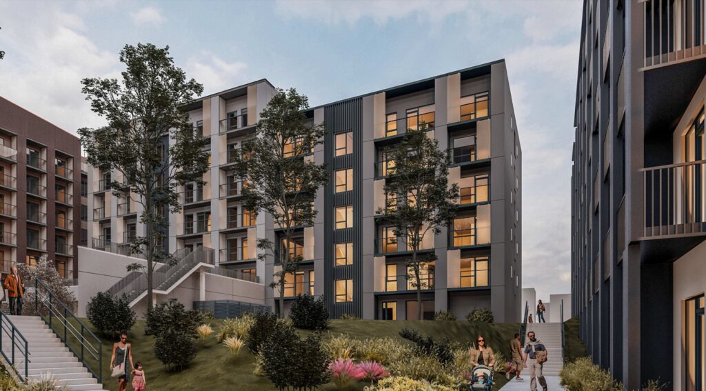 Drujos g. 2, 3 etapas (Drujos g. 2) - Co-living, Viešbutis - vizualizacija