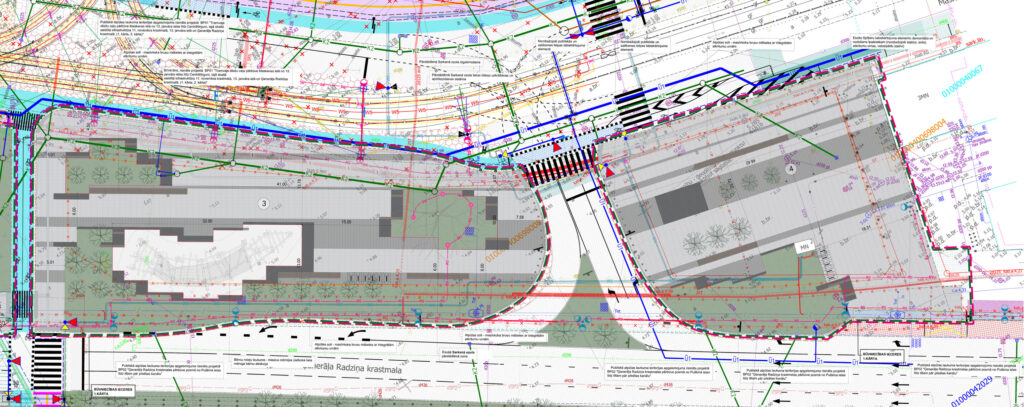 Ģenerāļa Radziņa krastmalas, 13. janvāra ielas un 11. novembra krastmalas krustojuma pārbūve (Ģenerāļa Radziņa krastmala, 13. janvāra iela, 11. novembra krastmala) - Kelias - vizualizacija