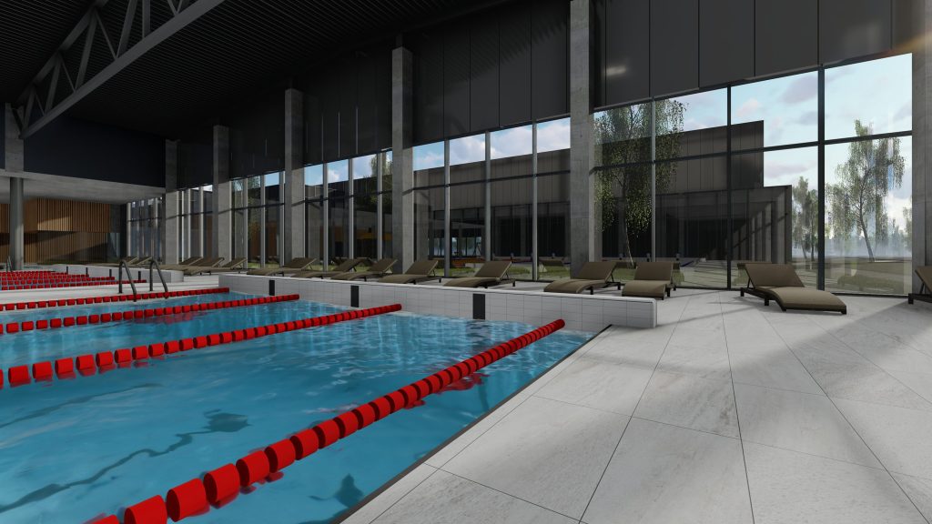Sporto kompleksas su baseinu ir SPA Girių g. (Girių g. 28) - Fitness center, Food services, Pool - visualization