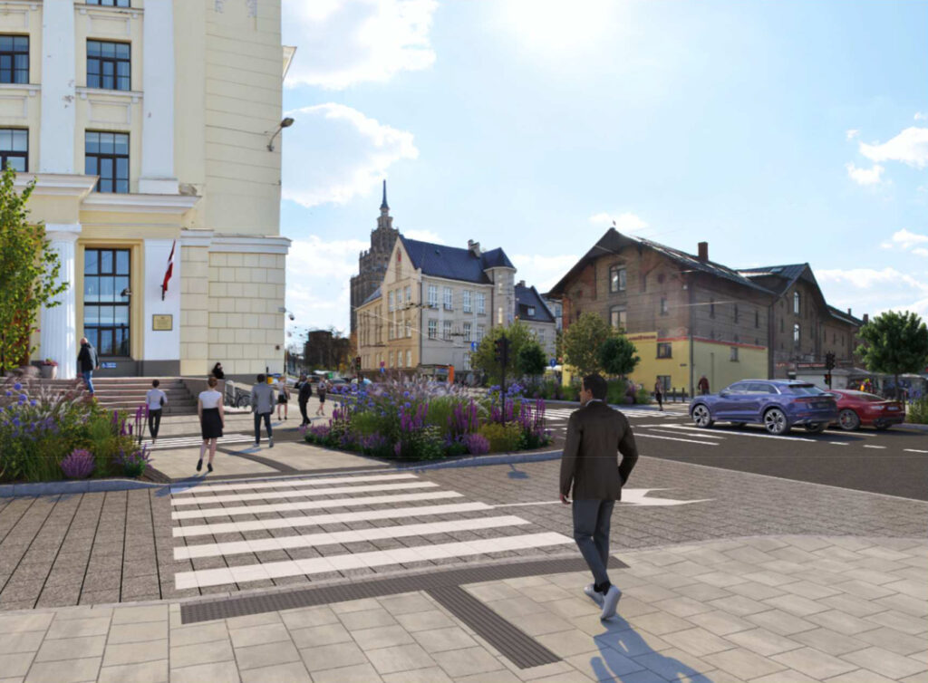 Gogoļa ielas posma pārbūve no Rīgas Centrālās dzelzceļa stacijas līdz Turgeņeva ielai (Gogoļa iela) - Kelias - vizualizacija