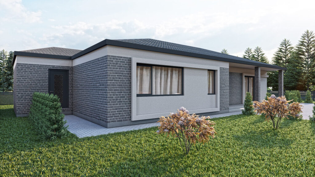 Kernavės 19 namai (Kernavės g. 17, 19) - Private house community - visualization