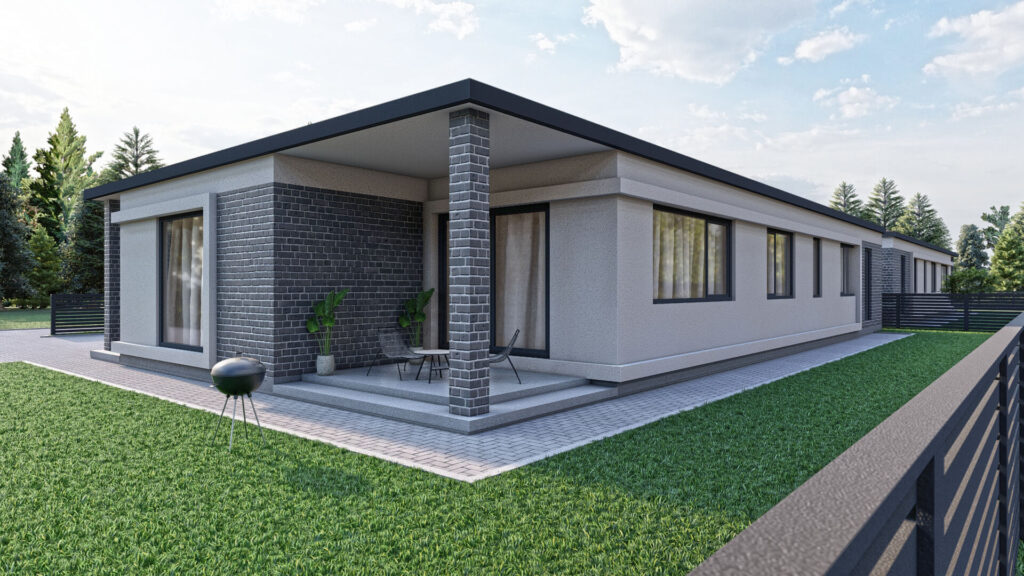 Kernavės 19 namai (Kernavės g. 17, 19) - Private house community - visualization