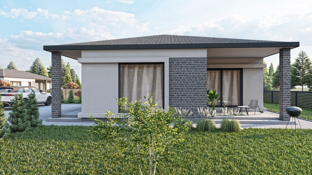 Kernavės 19 namai (Kernavės g. 17, 19) - Private house community - visualization