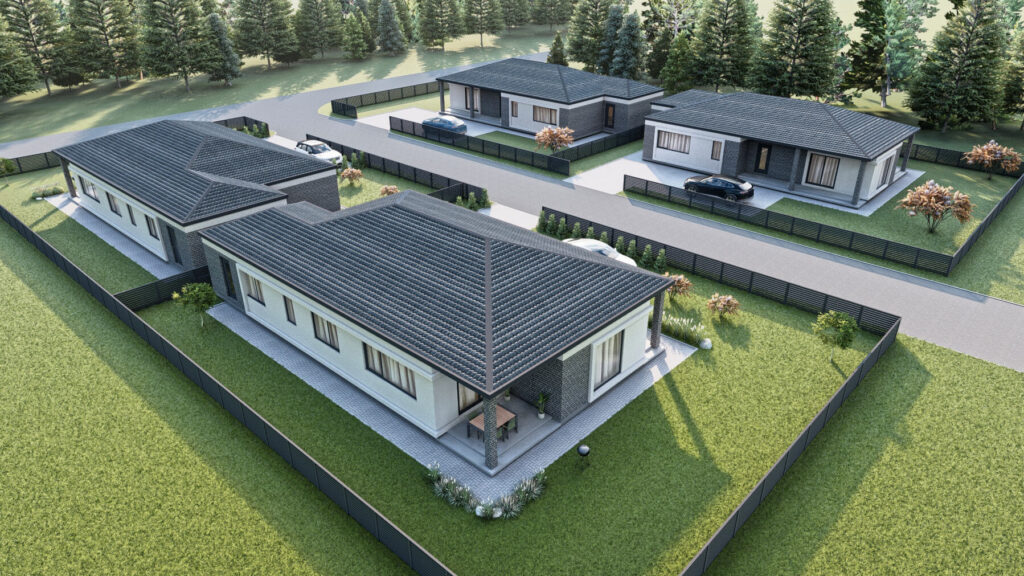 Kernavės 19 namai (Kernavės g. 17, 19) - Private house community - visualization