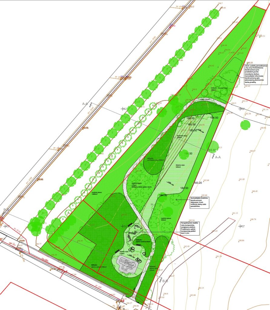 Pakraščio skveras (Girulių g. 23) - Skveras - vizualizacija