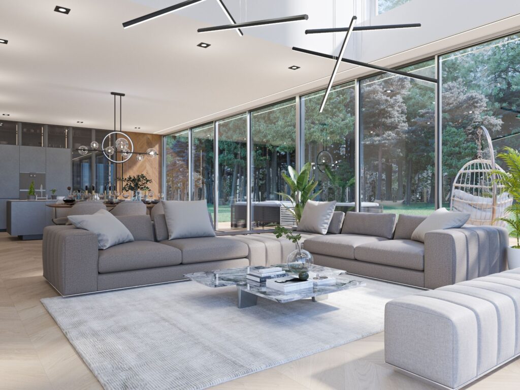 Sky10 (Dangaus g. 27A, 27B, 27C, 27D, 27E, Raišių k., Zujūnų sen.) - Rindu mājas - vizualizācija