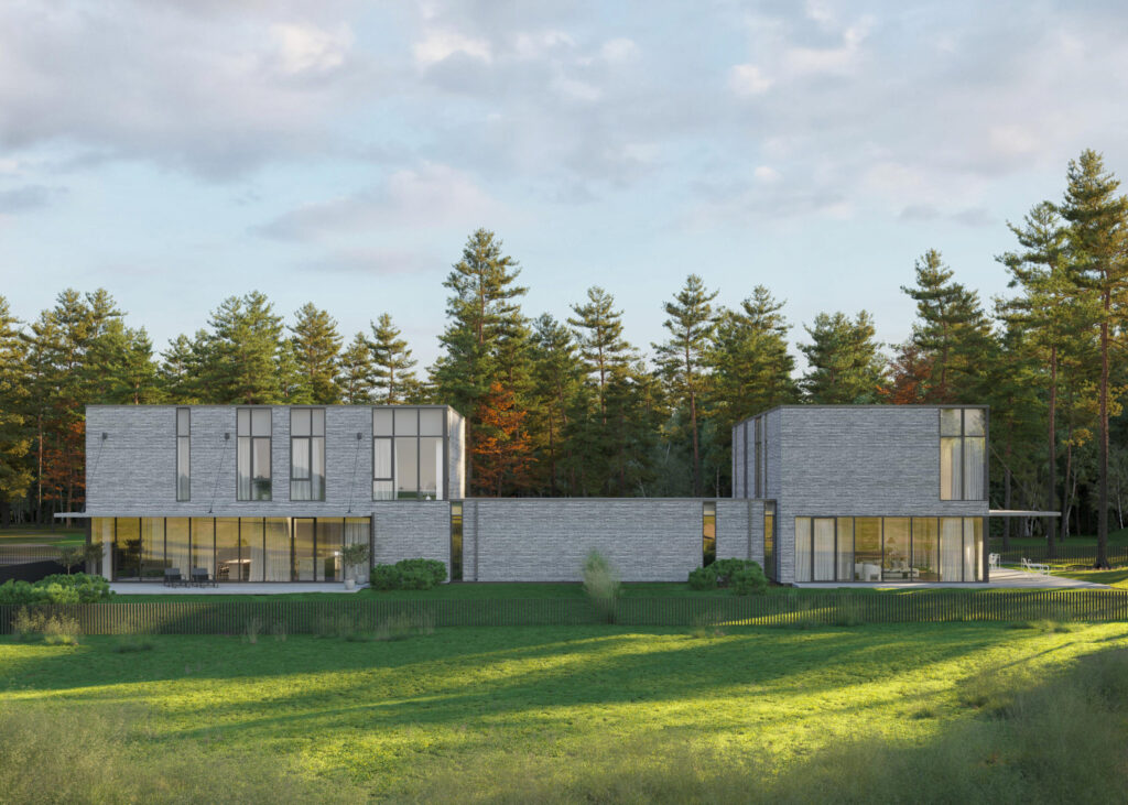 Sky10 (Dangaus g. 27A, 27B, 27C, 27D, 27E, Raišių k., Zujūnų sen.) - Rindu mājas - vizualizācija