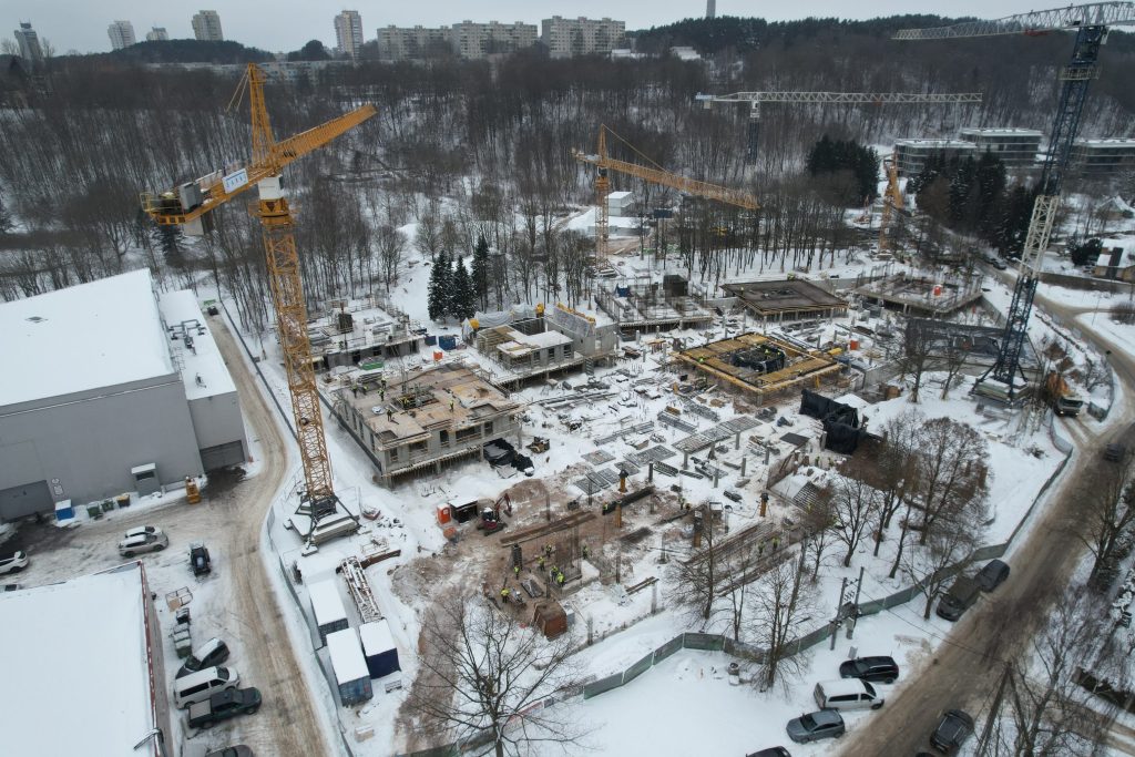 Sakai (Miško vilos) 1 etapas (Parodų g. 11) - Multi apartment - construction photos