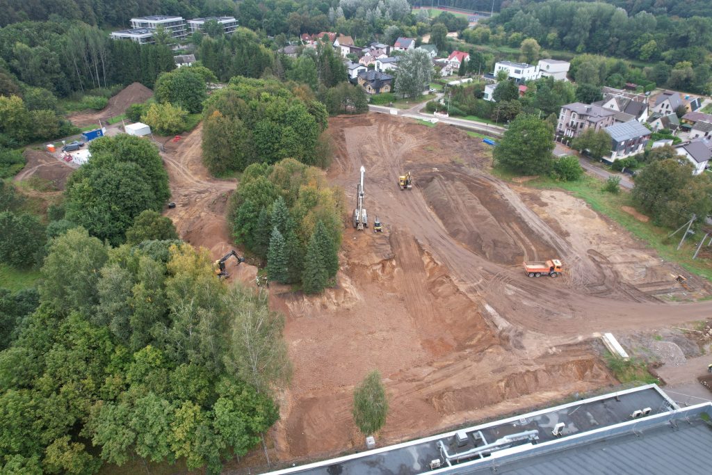 Sakai (Miško vilos) 1 etapas (Parodų g. 11) - Multi apartment - construction photos