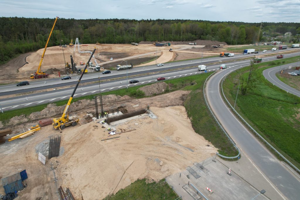 Skirtingų lygių sankryžos ties Ašigalio g. (Ašigalio g., Briedžių tak.) - Road - construction photos
