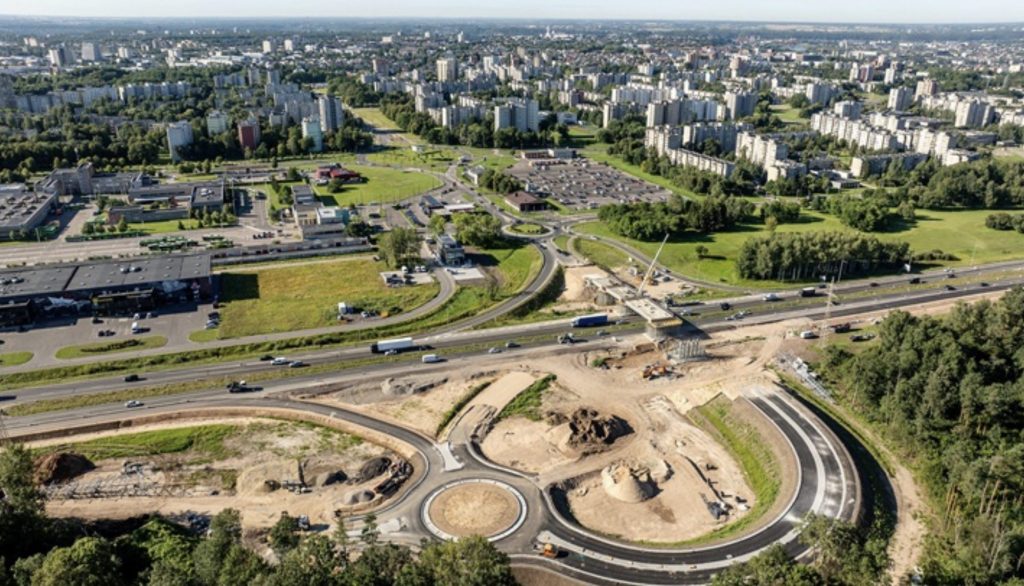 Skirtingų lygių sankryžos ties Ašigalio g. (Ašigalio g., Briedžių tak.) - Road - construction photos
