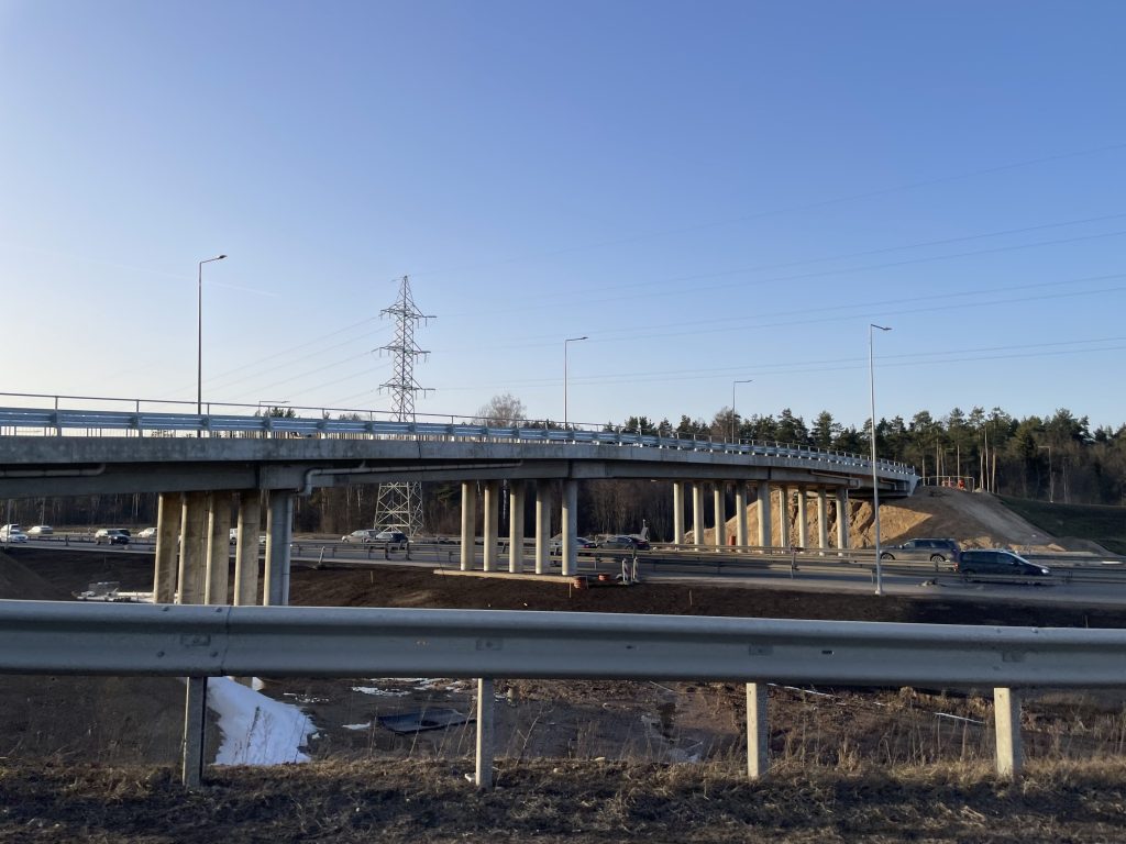 Skirtingų lygių sankryžos ties Ašigalio g. (Ašigalio g., Briedžių tak.) - Kelias - statybų nuotraukos