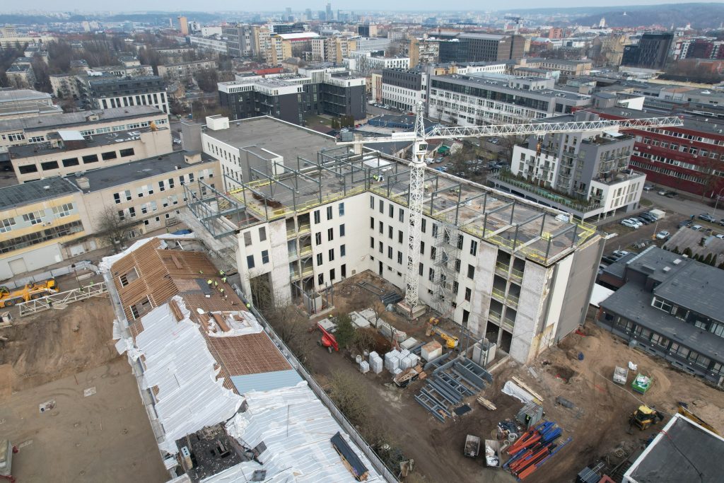 Tech Zity Lilium 1 etapas (Panerių g. 43) - Office center - construction photos