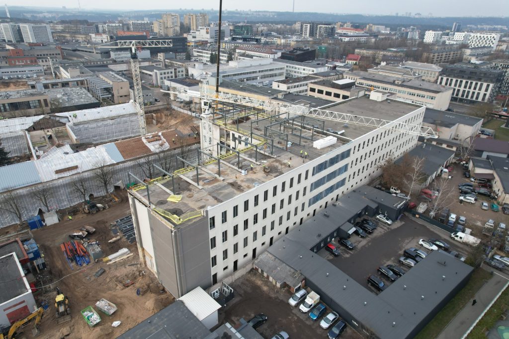 Tech Zity Lilium 1 etapas (Panerių g. 43) - Office center - construction photos