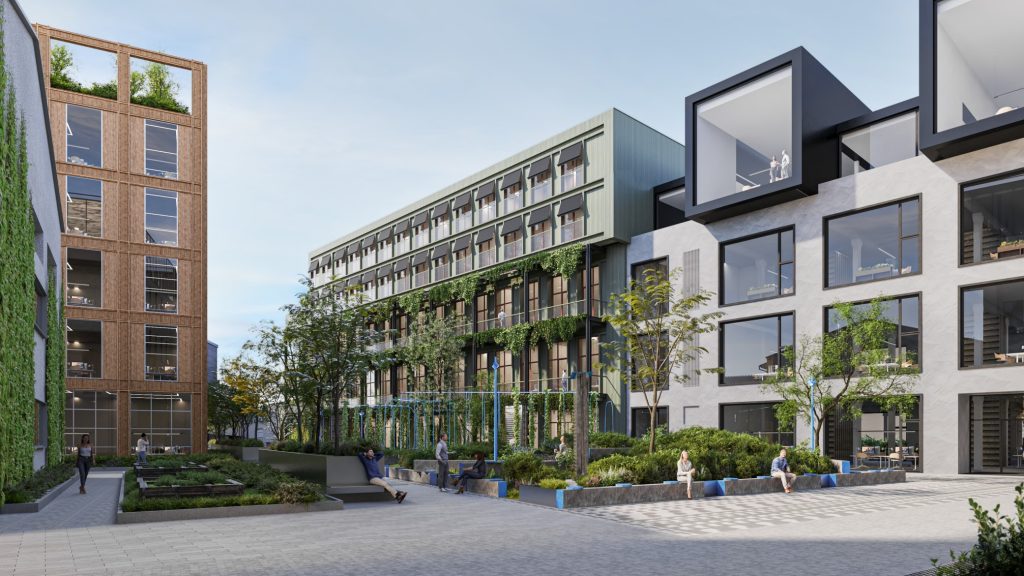 Tech Zity Lilium 3 etapas (Panerių g. 43) - Hotel, Office center - visualization