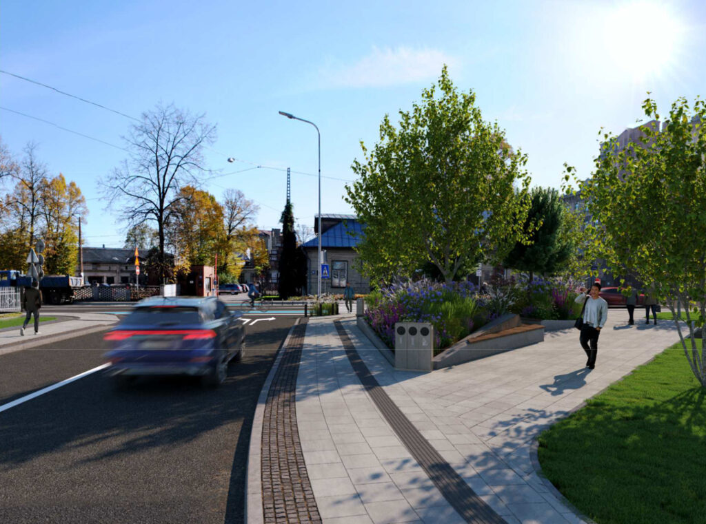 Timoteja un Turgeņeva ielas krustojuma pārbūve (Timoteja iela, Turgeņeva iela) - Road - visualization